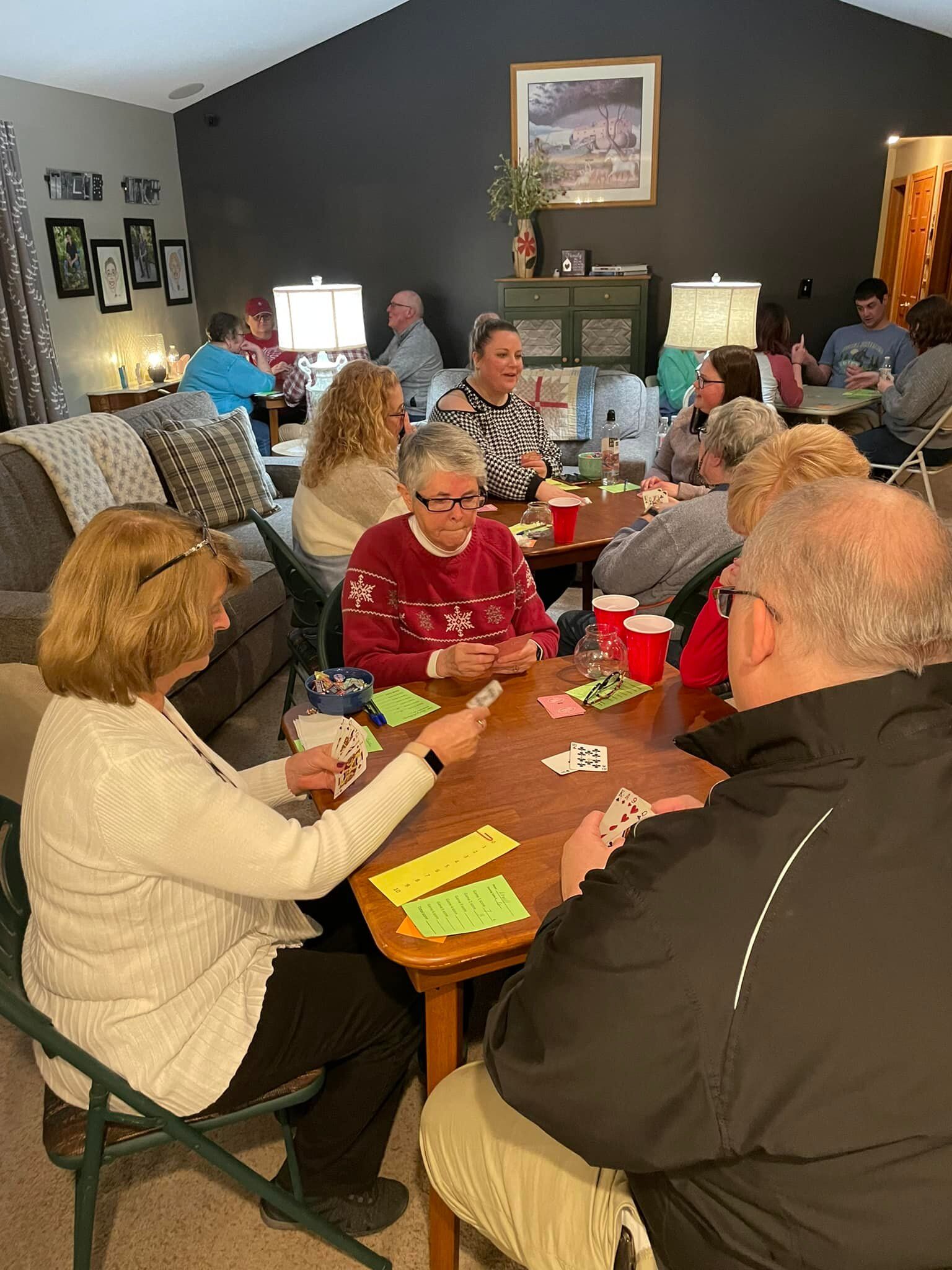 Euchre night at the Wells house was so much fun tonight! Great food and great ...